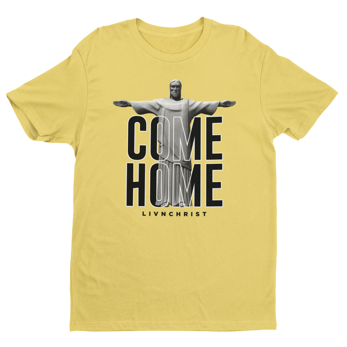 Come Home T Shirt - Yellow T-Shirt For Men's | Livnchrist