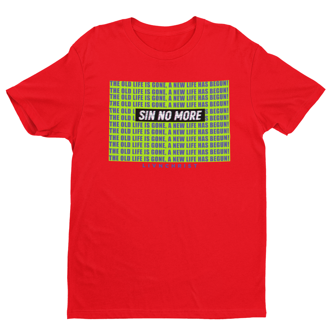 Sin No More T Shirt - Red T Shirt For Men's | Livnchrist