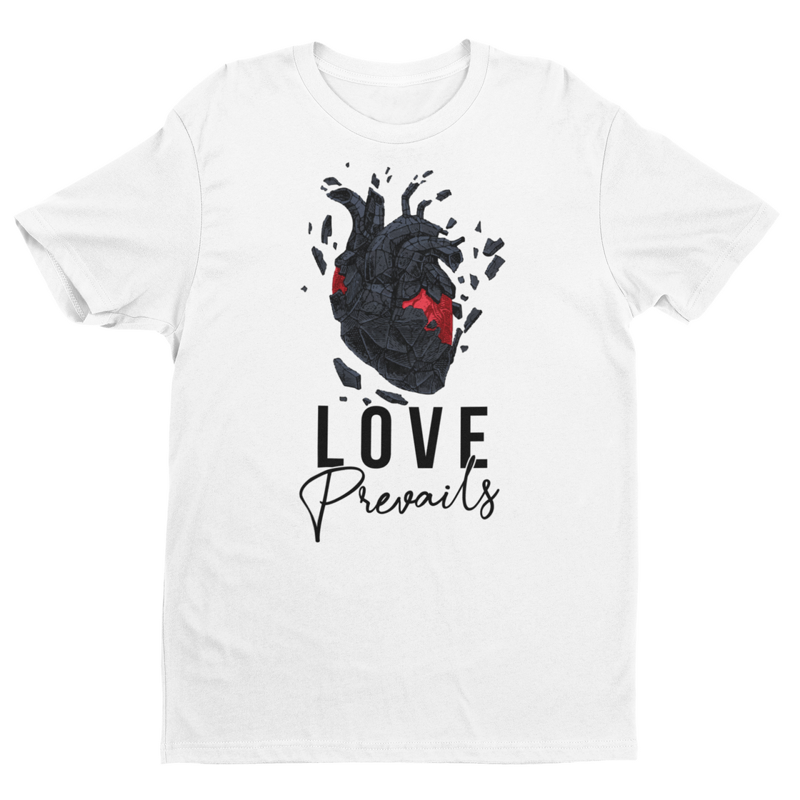 Love Prevails Tee - Green T Shirt For Women's | Livnchrist